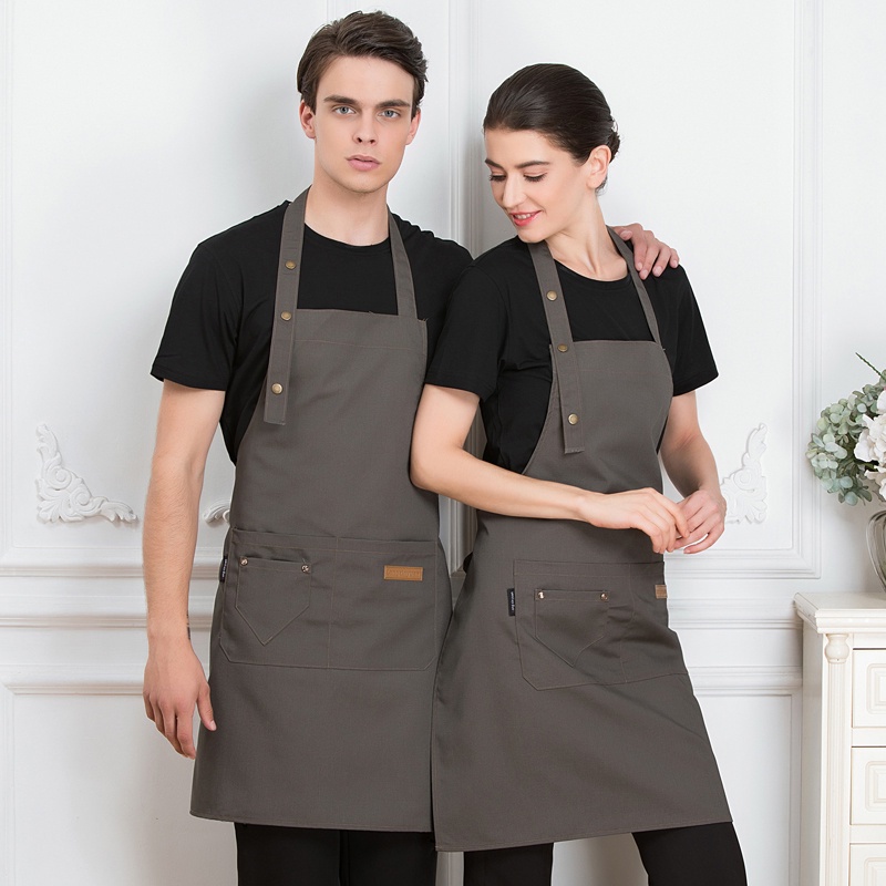 Waterproof kitchen apron chef cooking and baking apron large pocket men ...