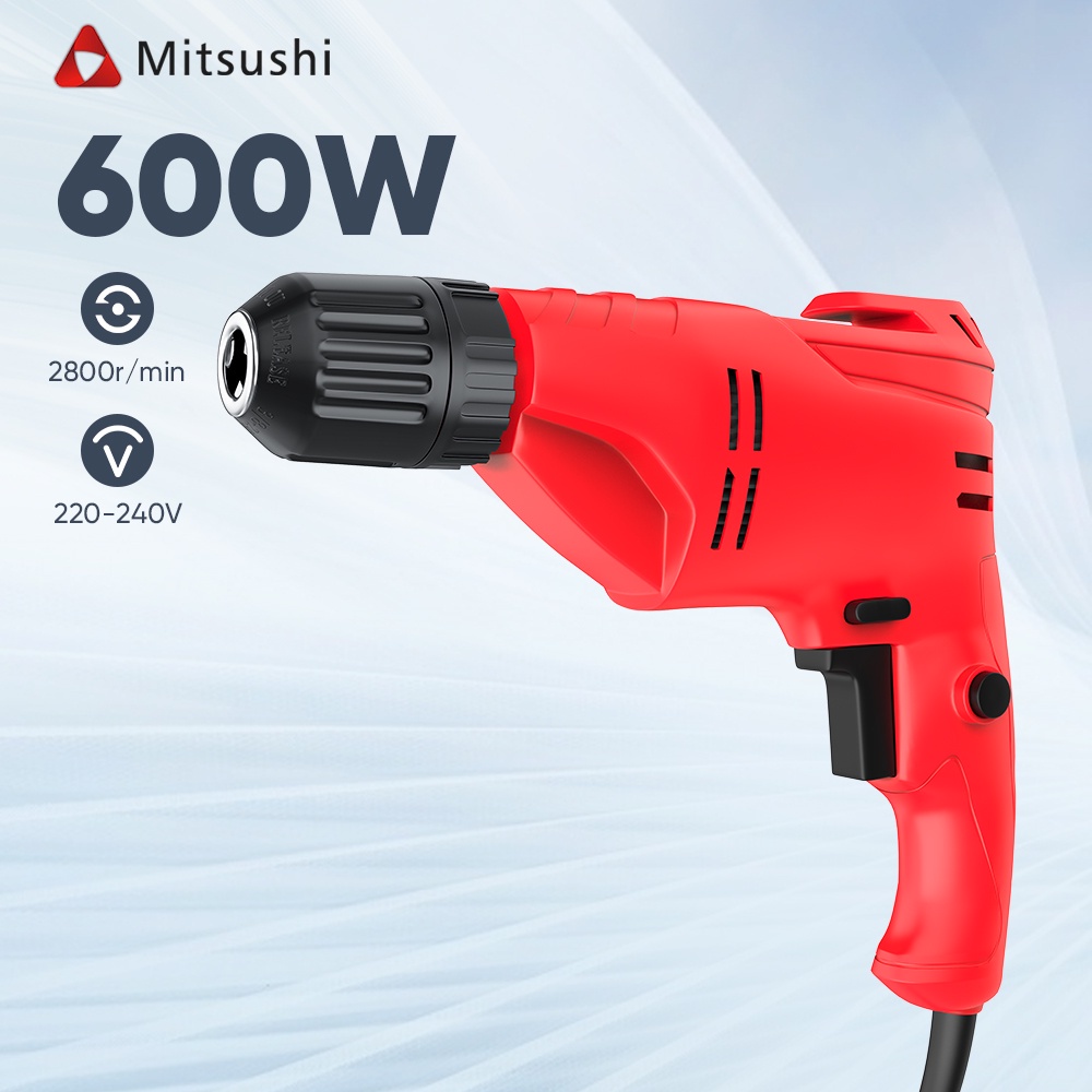 Mitsushi 600W 10mm Electric Hand Drill XH10B Electric Drill Hand Drill