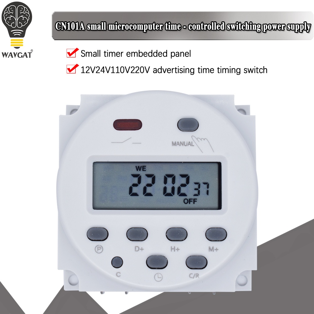 CN101A Timer Switch AC/DC 12V 24V 110V 120V 220V 230V 240V Digital LCD ...