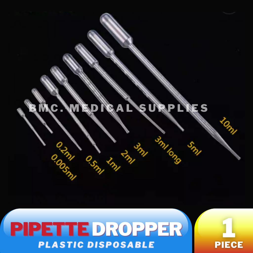 Plastic Dropper Transfer Pipette (1ml, 3ml, 5ml, 10ml) Shopee Philippines