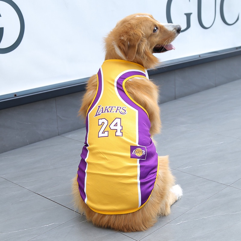 Big Dog Clothes Basketball for Shih Tzu Male Lakers Pet Sweatshirt Summer Puppy Vest Cat Costume Bichon Golden Retriever Dog Jersey Shopee Philippines