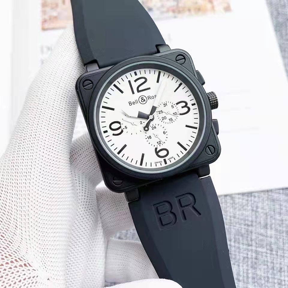 Sports Bell Ross Brand Automatic Mechanical Movement Square Dial