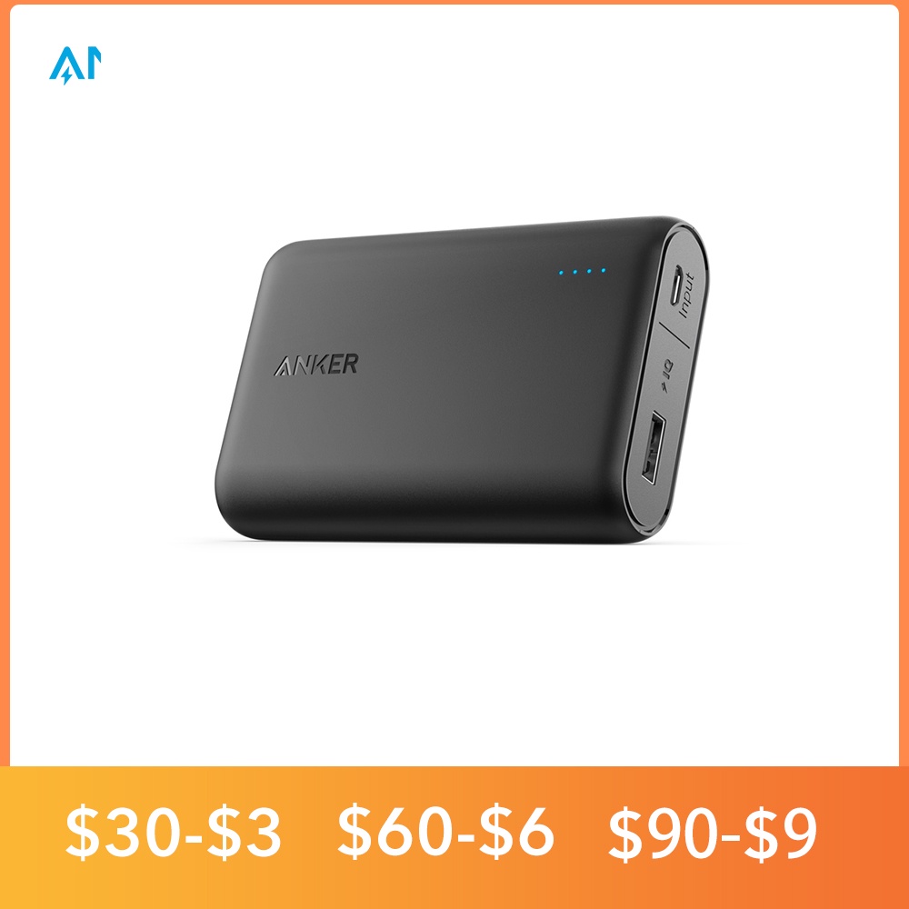 Anker Power Bank Powercore 10000 Portable Charger 10000mah Ultra