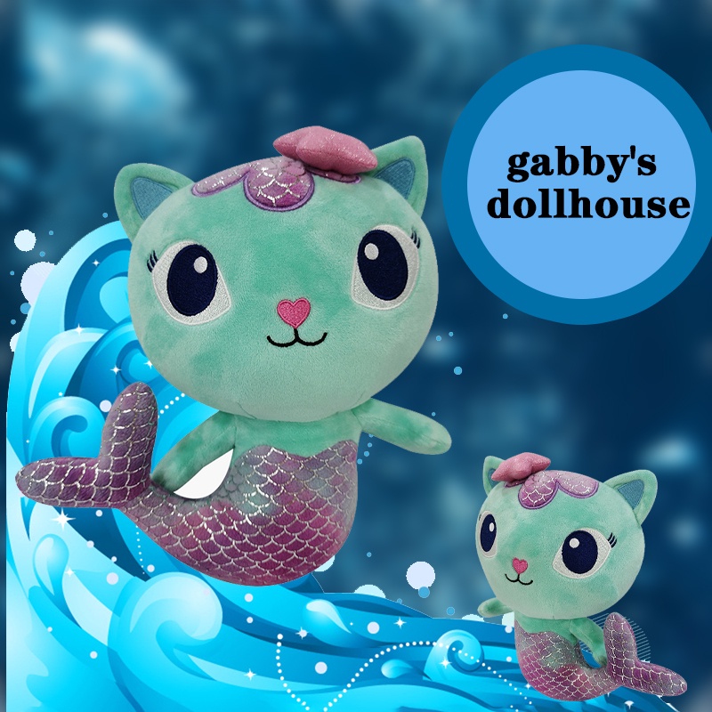 Plush Dollhouse Gabby's Toy Mermaid Cat Stuffed Doll Kids Girls ...