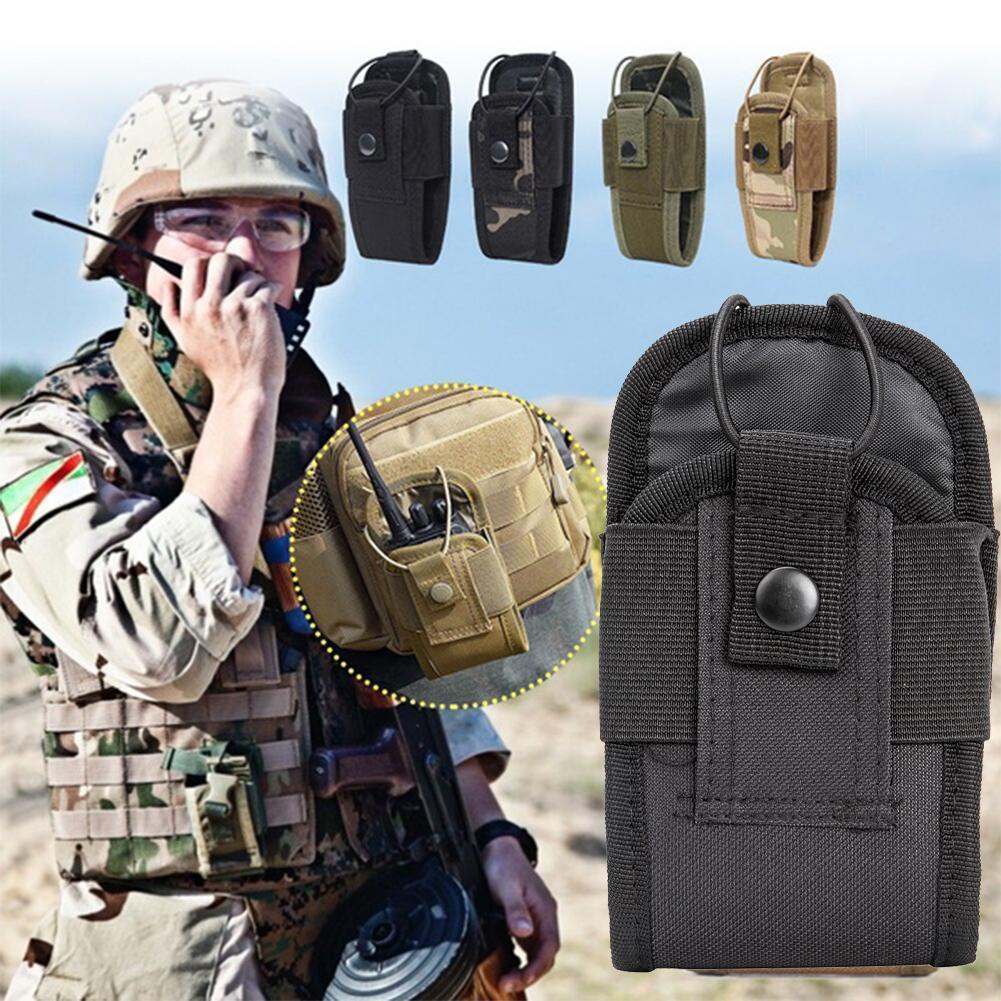 Tactical Molle Radio Walkie Talkie Pouch Waist Bag Holder Pocket ...