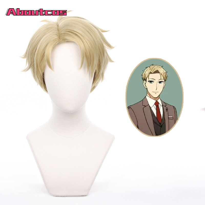 Loid Cosplay Wig Anime Spy X Family Short Blond Hair Twilight