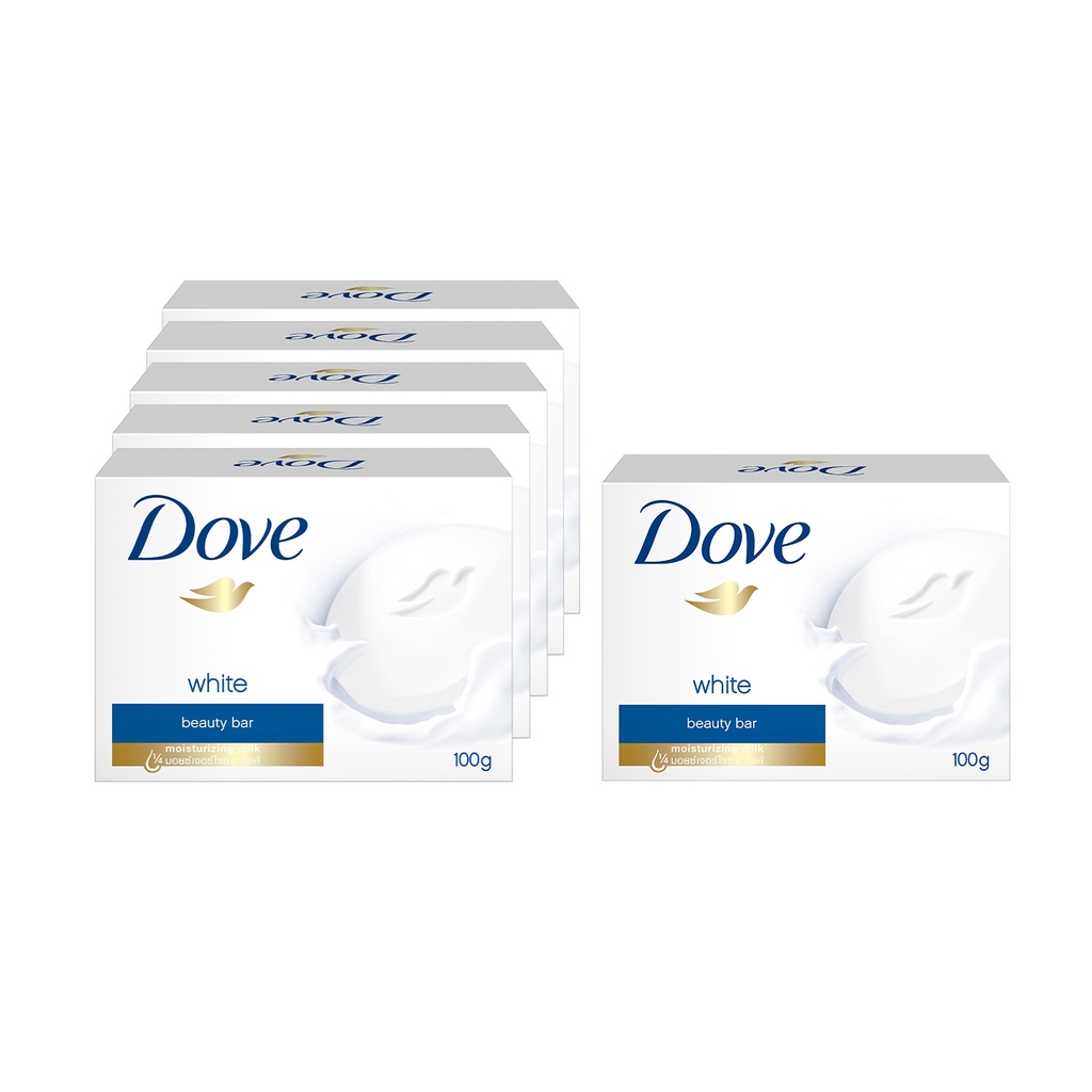 BUNDLE OF 6] Dove White Beauty Bar 90g for Moisturized Skin Shopee