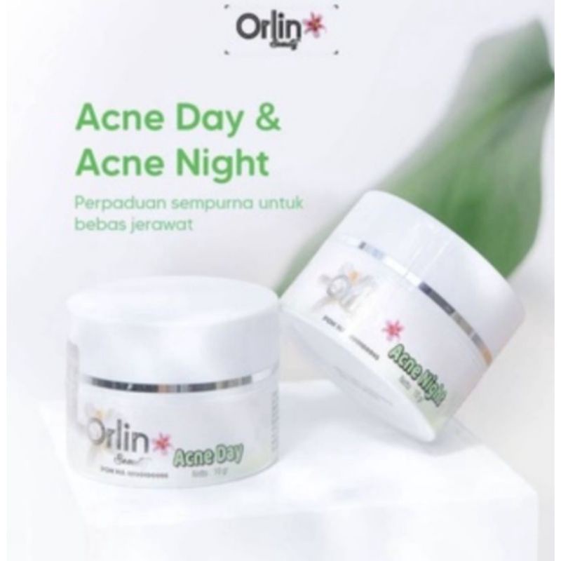Miffglow - Orlin beauty acne DAY & acne night orlin beauty | Shopee ...