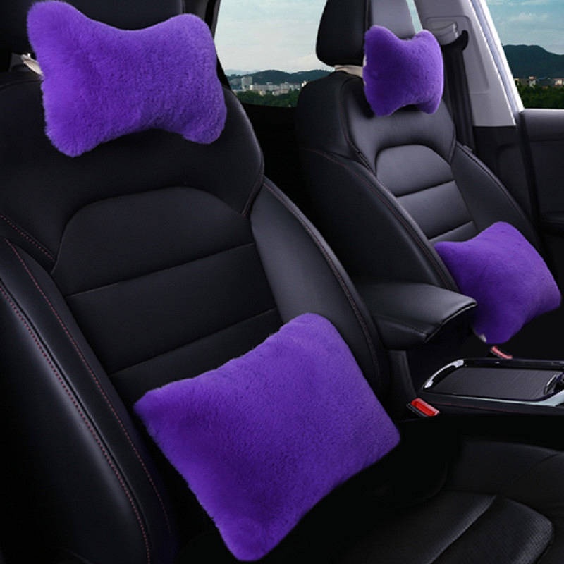 Car Plush Head Rest Back Cushion a Pair of Car Neck Pillow Car Lumbar Pillow Car Bone Pillow Neck Support Car Interior Supplies car headrest monitor car accessories Shopee Philippines