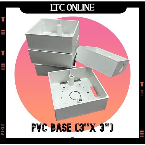 PVC Nut Box Switch Base 3inch x 3inch Single Gang | Shopee Philippines