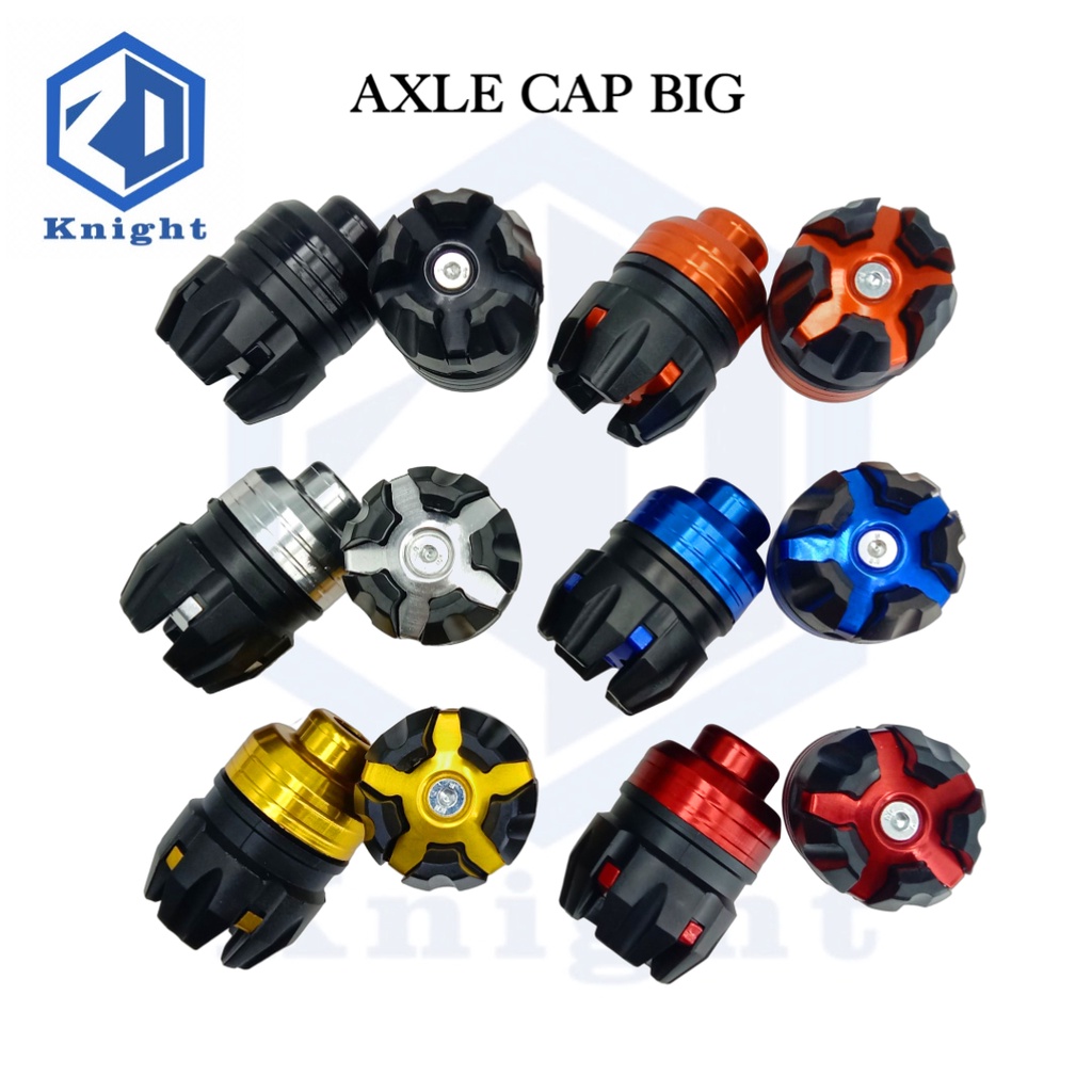 Knight Motorcycle 1pair Big Size Axle Cup Front Shock Nut Cap Spare
