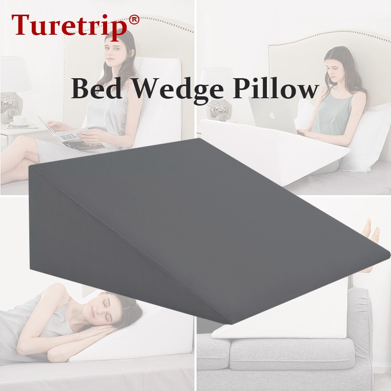 Bed Wedge Pillow for Prevent Acid Reflux Rise Support Pad With