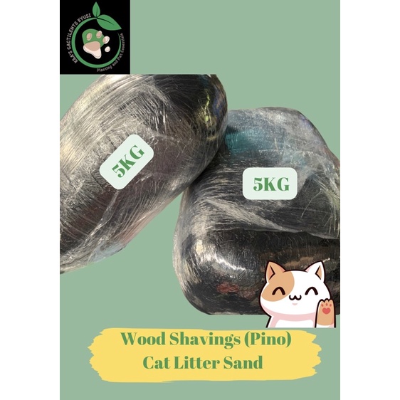 Wood shavings for cat sponeed litter