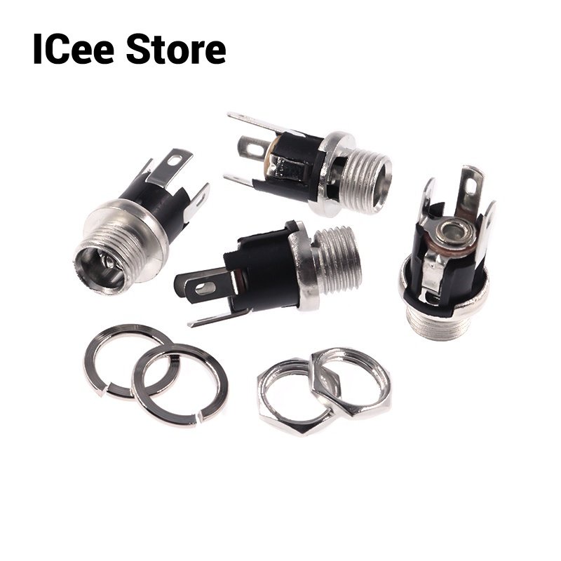 10 Connettori DC Maschio 5,5x2,1mm Ad Angolo Retto – Jack Alimentazione - Foto 1