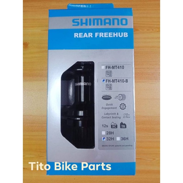 SHIMANO MT410-B REAR HUB BOOST | Shopee Philippines