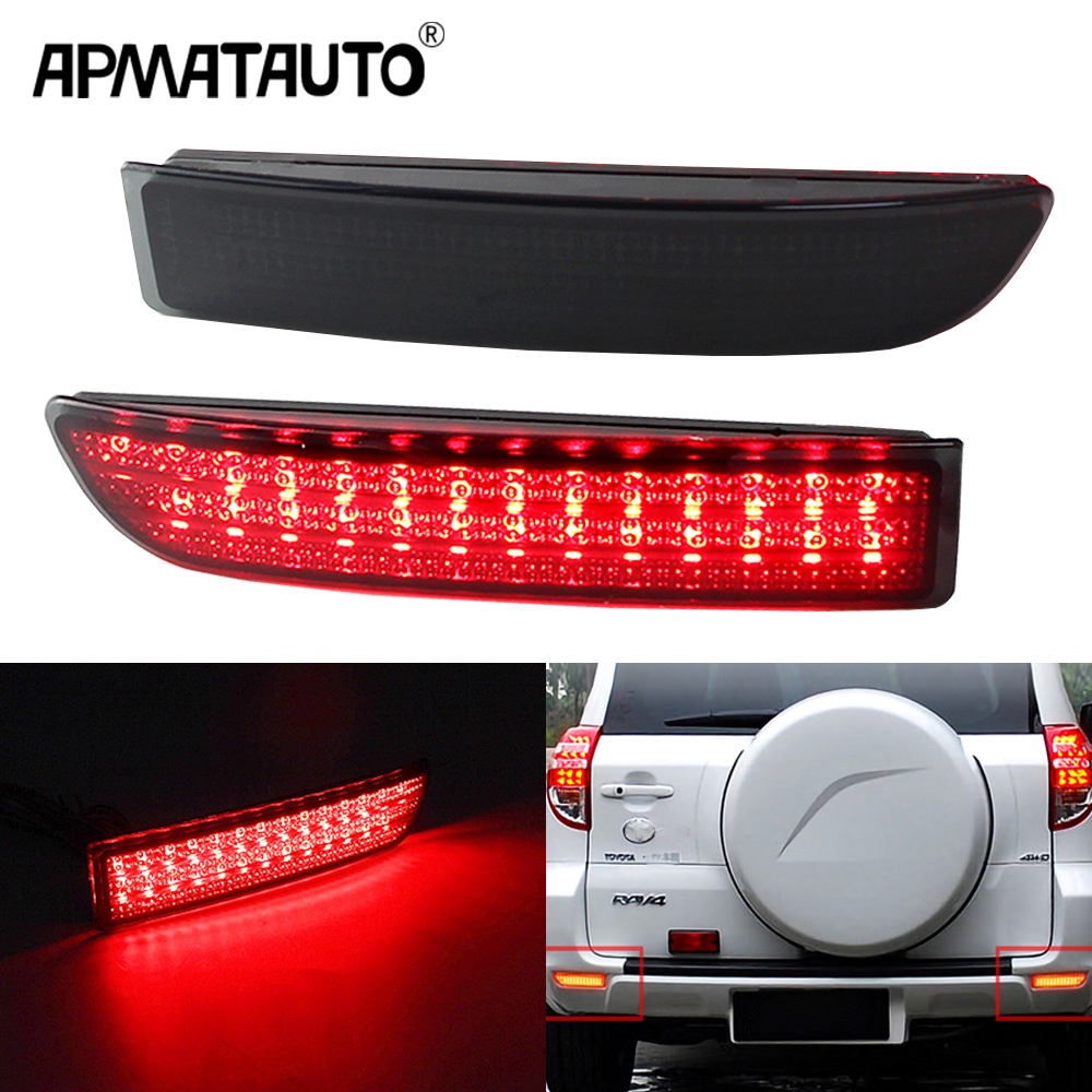 2PC LED Rear bumper reflector light tail brake stop light rear fog lamp ...