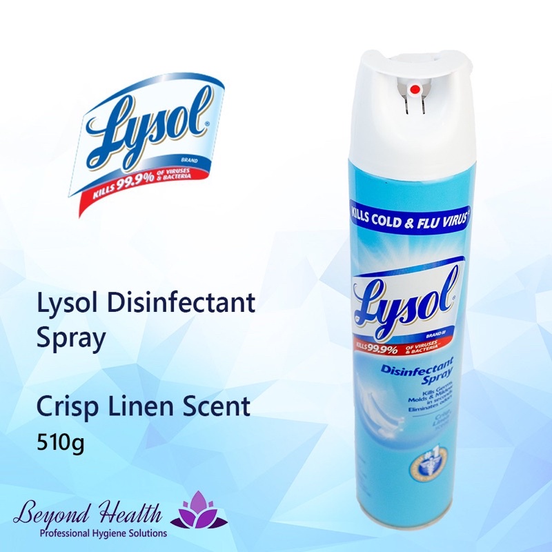 Lysol Disinfectant Spray Crisp Linen Scent 510g Shopee Philippines 