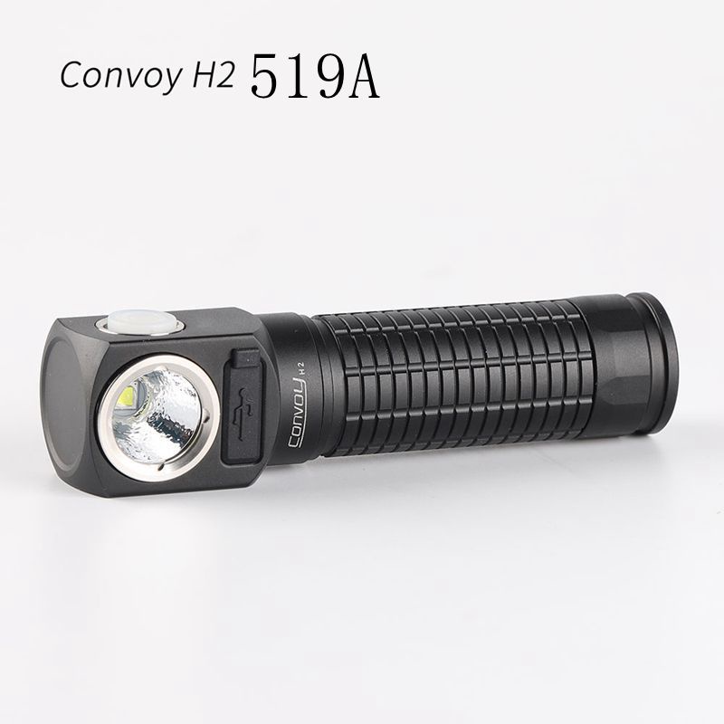 Convoy H2 Flashlight with 519A LED Multifunctional Flashlight Headlamp ...