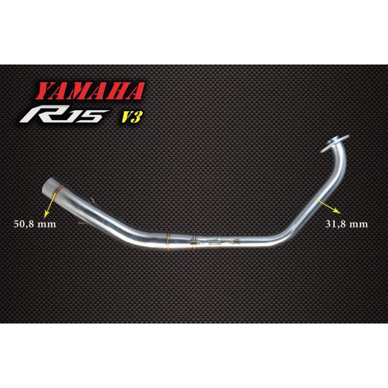 Header Exhaust System With mid pipe full Stenlish Bending for Yamaha ...