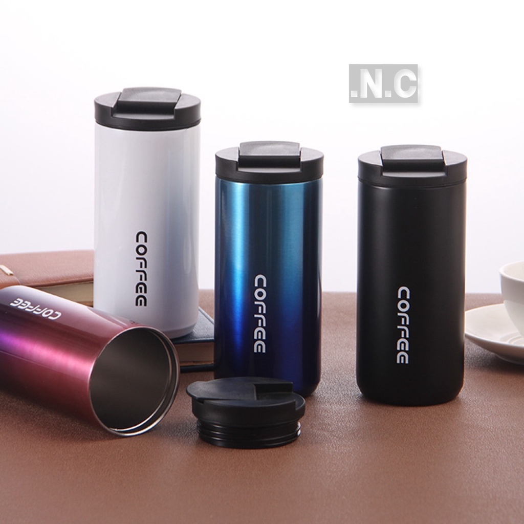 Simple Coffee Mug 400ML Tumbler Leak Proof Flask Thermos Hot Cold Water