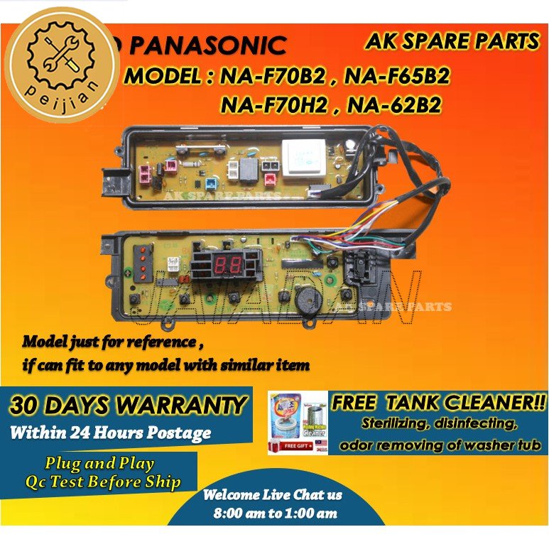 NAF70B2 / NAF65B2 / NAF62B2 / NAF70H2 Panasonic Washing Machine PCB