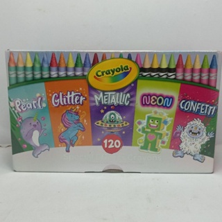 Kids Crayons, Glitter, Pearl, Neon & Metallic - Set of 96 –