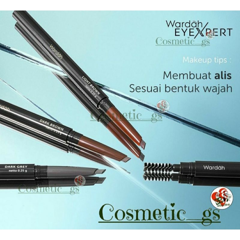Wardah EYE XPERT MATIC Eyebrow Pencil+Brush Shopee Philippines