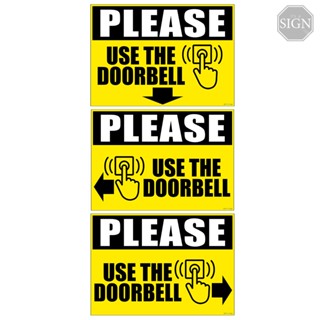 Use the Doorbell Ring Sign - Laminated Signage - A4 / A5 Size | Shopee ...