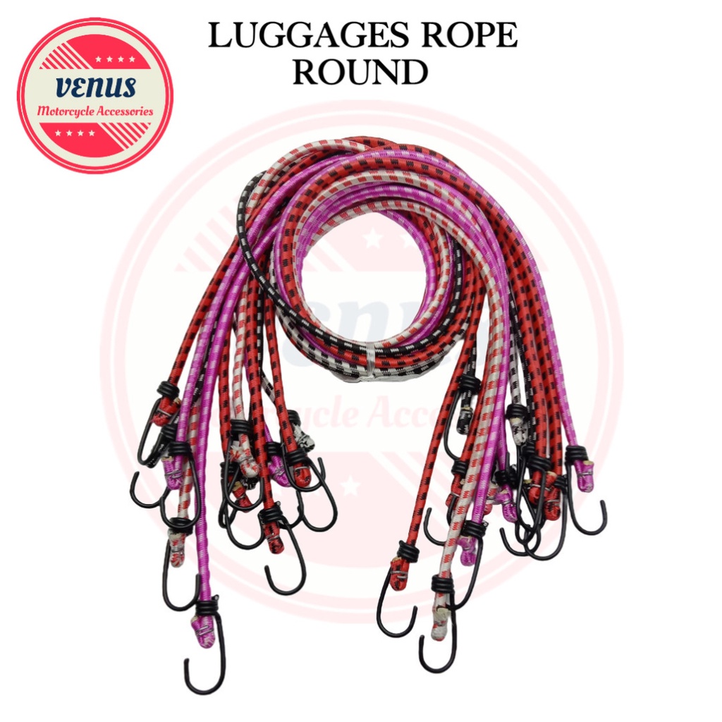 Venus Motorcycle/Bicycles Heavy Duty Luggage Round Rope (Random Color ...