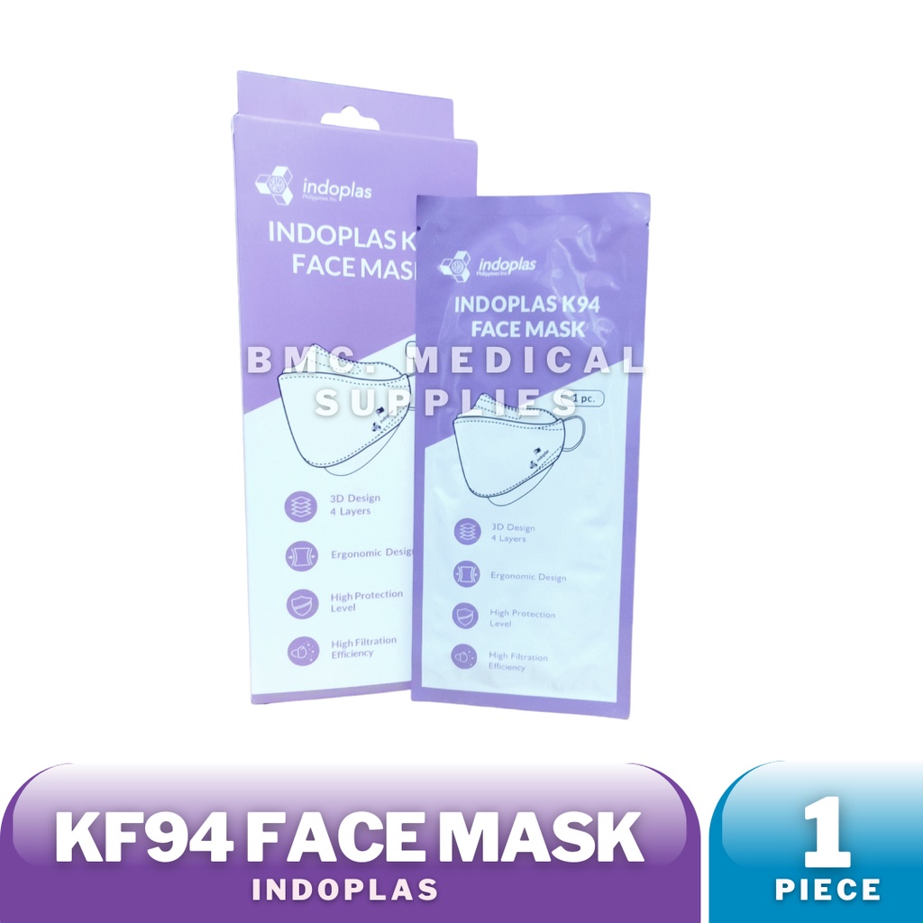 [1Piece] KF94 Indoplas Face Mask (Sterile) Shopee Philippines