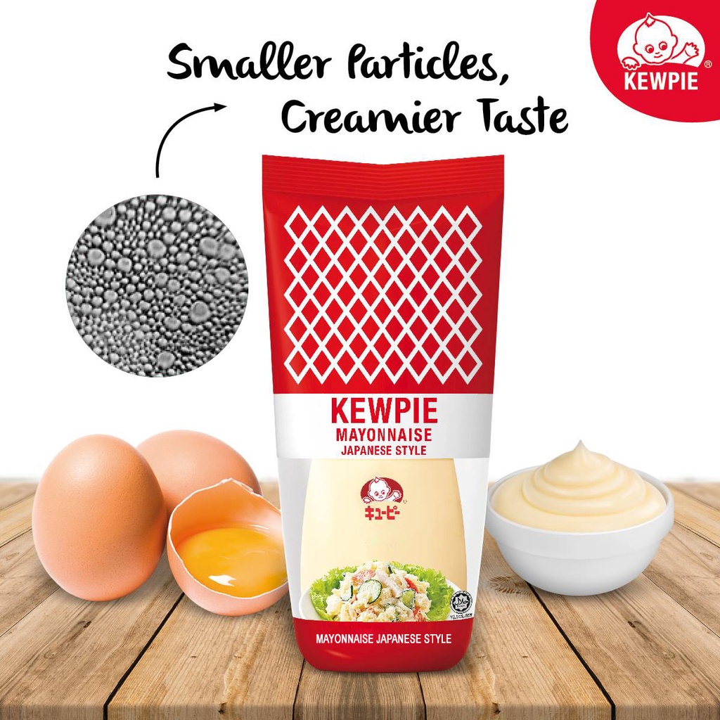 KEWPIE Mayonnaise Japanese Style (1 Bottle of 500g), Made Only With Egg