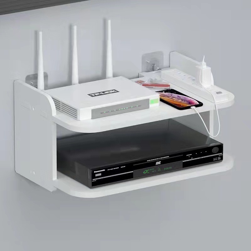 Wall Set Top Box Rack Punching Living Room Tv Router Atorage Box Wall 