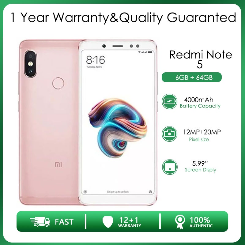 Redmi note 5 store ai rose gold