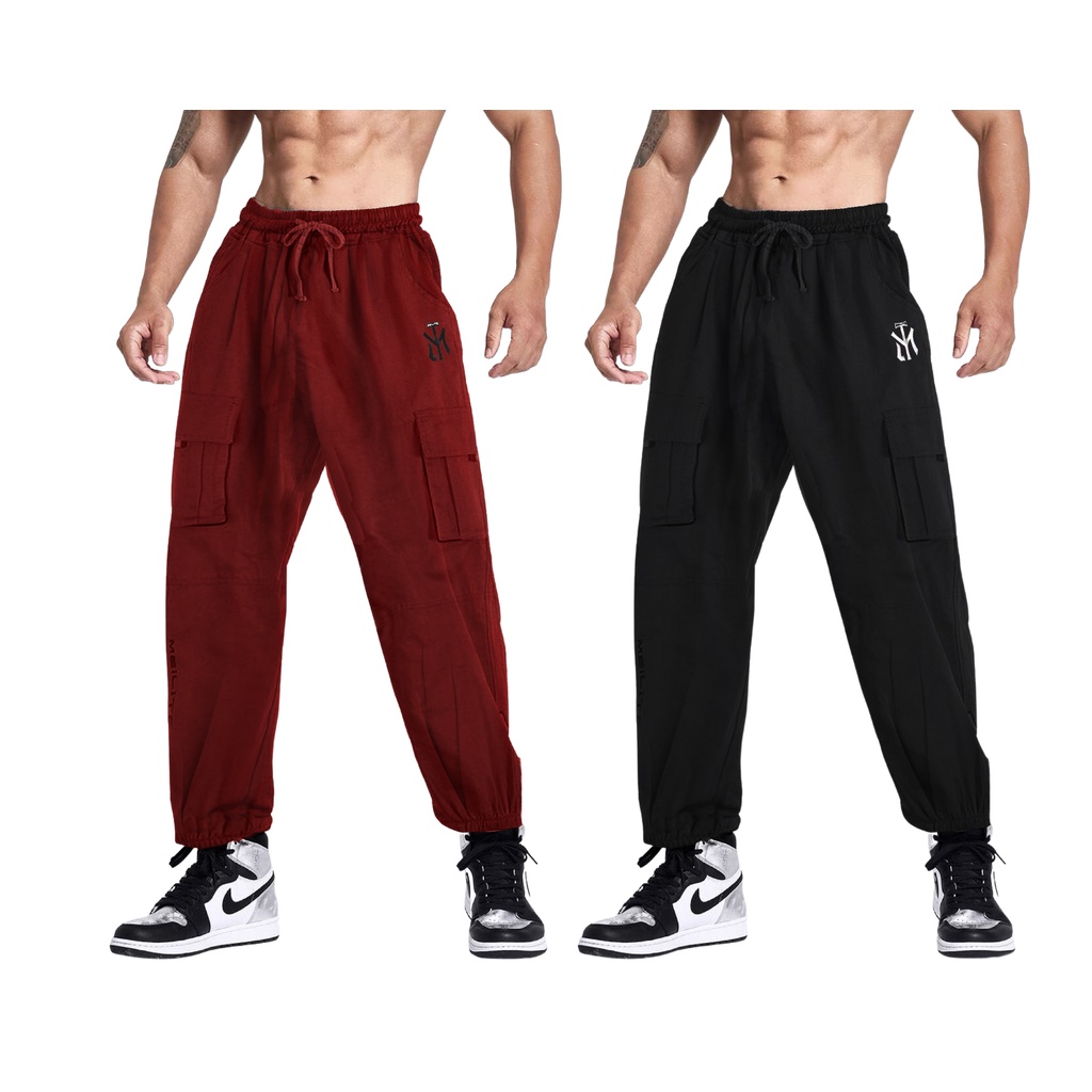 Unisex Korean Cargo Jogger Pants Trending Jogger Pants Shopee Philippines 8107