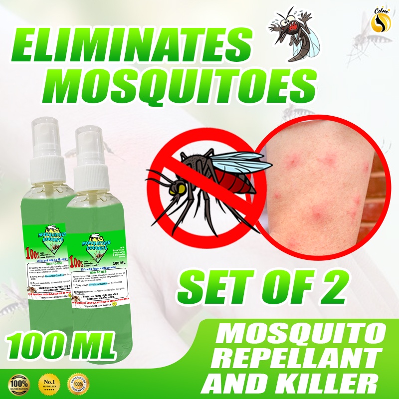 Mosquitoes Goodbye Spray 100ml ( Set of 2 ) Mosquito Killer Repellant ...