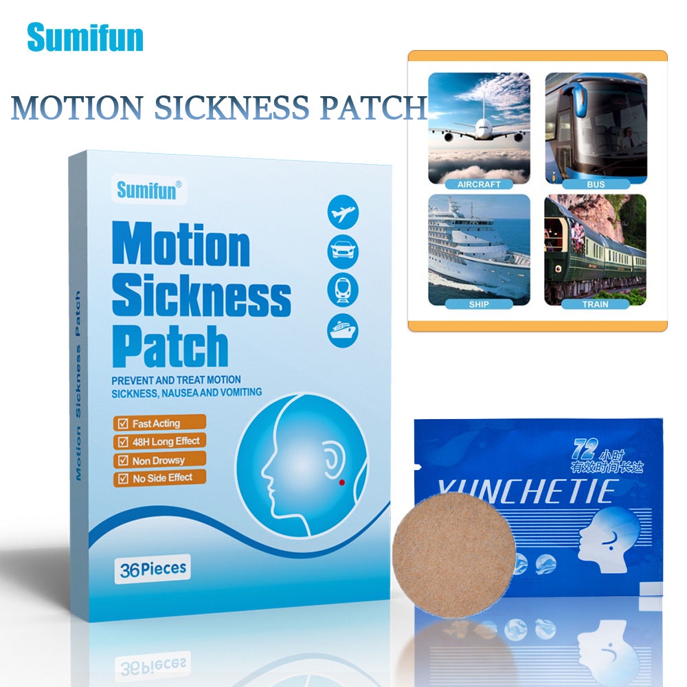 SUMIFUN Anti Motion Sickness Patch Motion Sickness Relief Treat ...