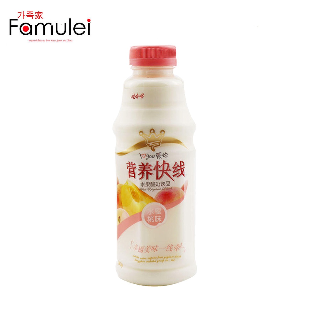 Wahaha Nutrition Express Yogurt Drink Peach Flavor 500ml F7_ Shopee