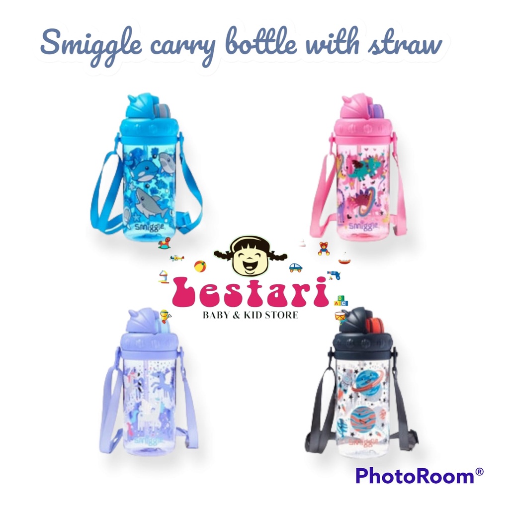 Smiggle JUNIOR CARRY DRINK BOTTLE STRAW & SPOUT 430ML | Shopee Philippines