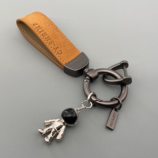 Metal Ring Logo Luxury Engraved Blank Pu Leather Keychain - Brilliant  Promos - Be Brilliant!