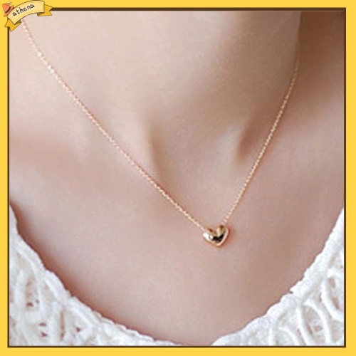 ATH Elegant Tiny Cute Small Love Heart Short Necklace Pendant Simple Women Jewelry Shopee Philippines
