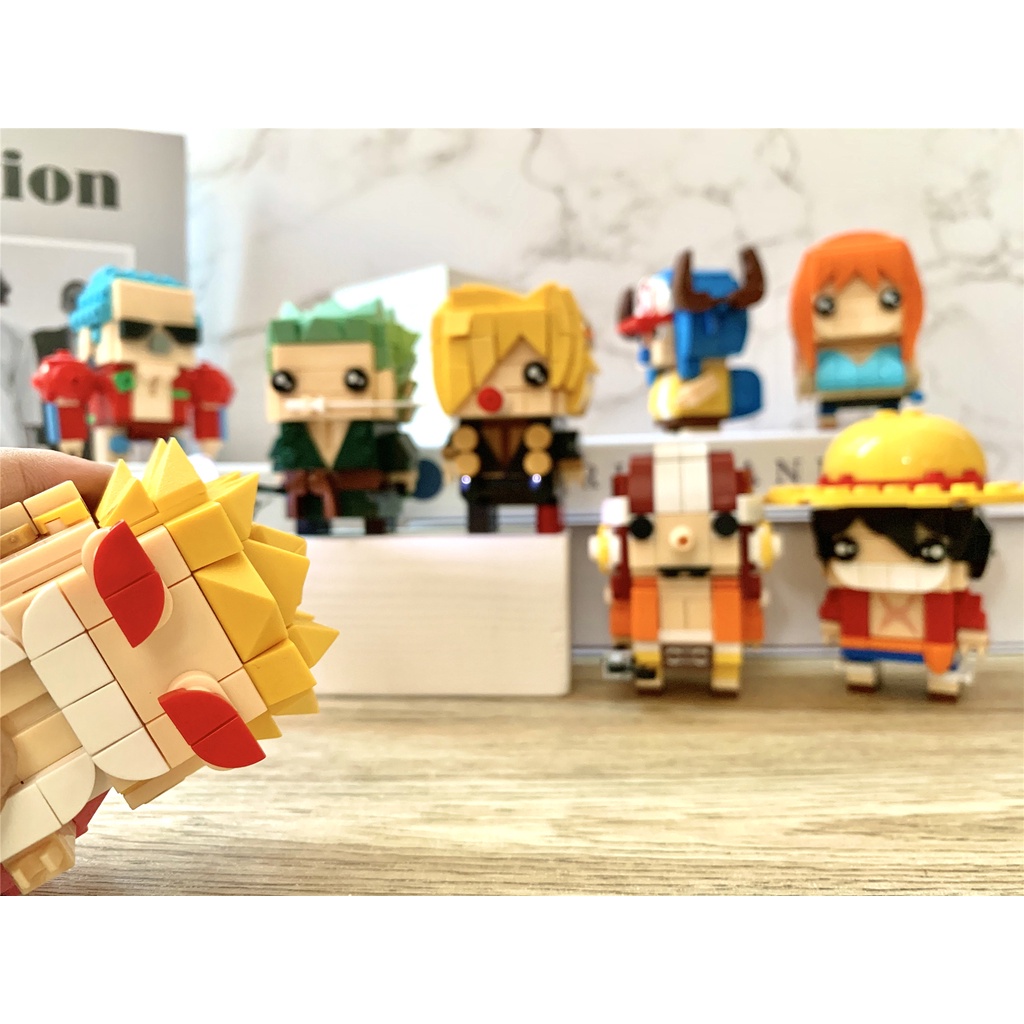 Brick Figure One Piece, Luffy One Piece Blocks