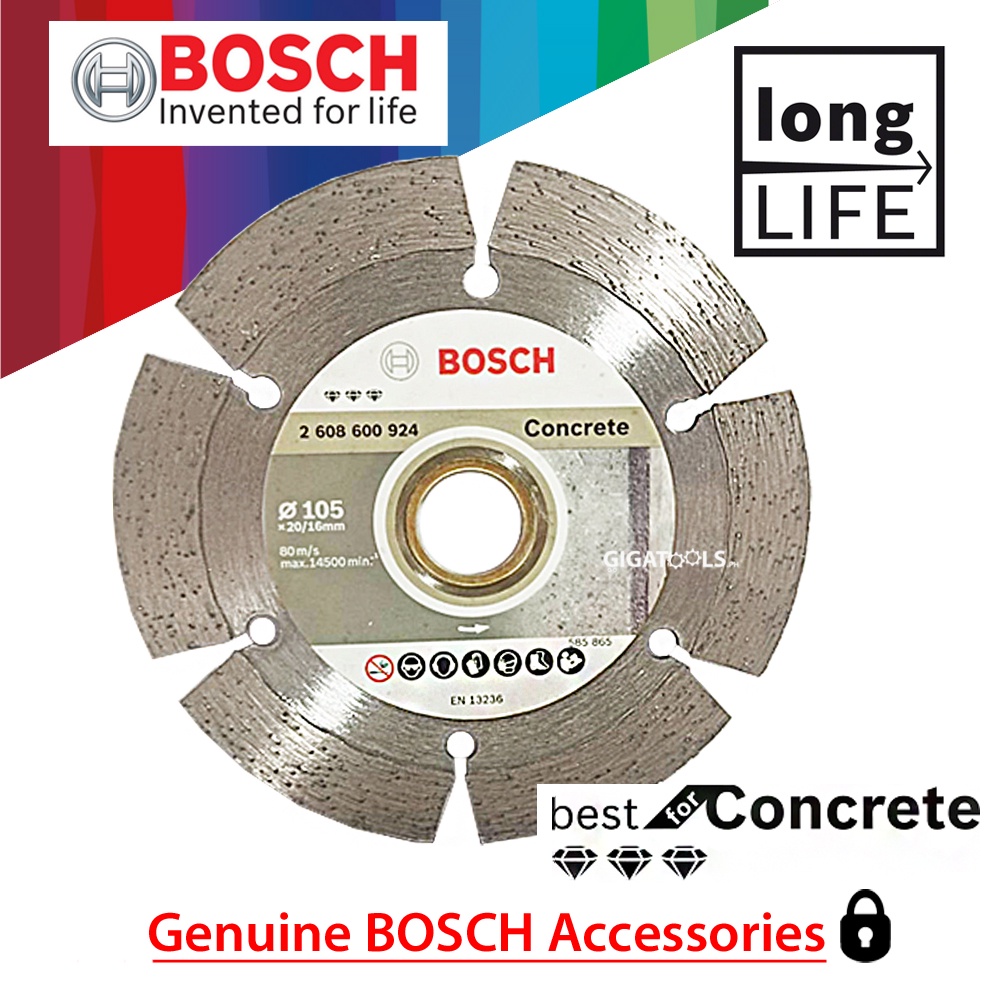Bosch Best Diamond Cutting Disc Specialized for Concrete 4" 150mm