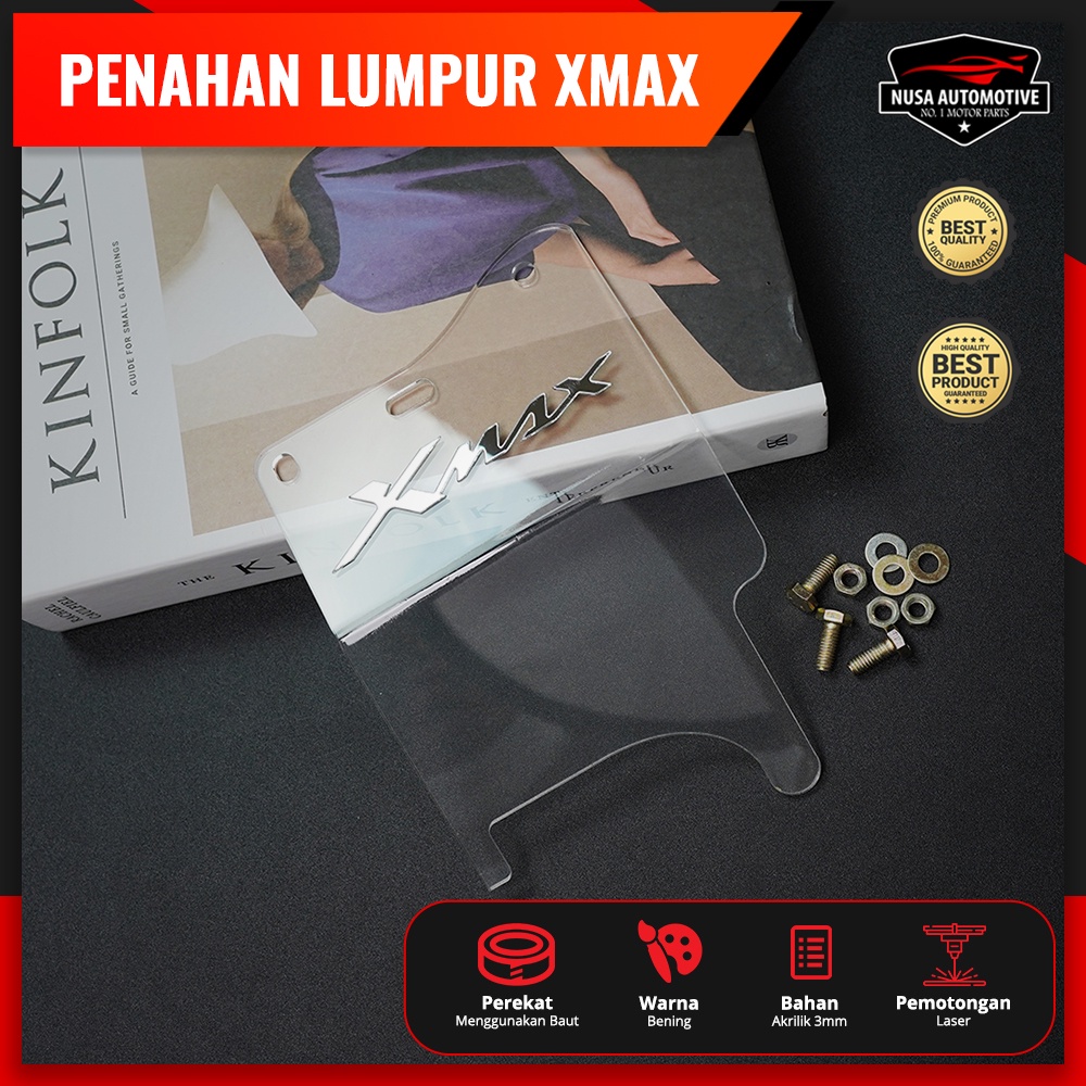 Nsa MUDFLAP SPAKBOARD Under Acrylic Mud Retainer YAMAHA XMAX PNP 1set