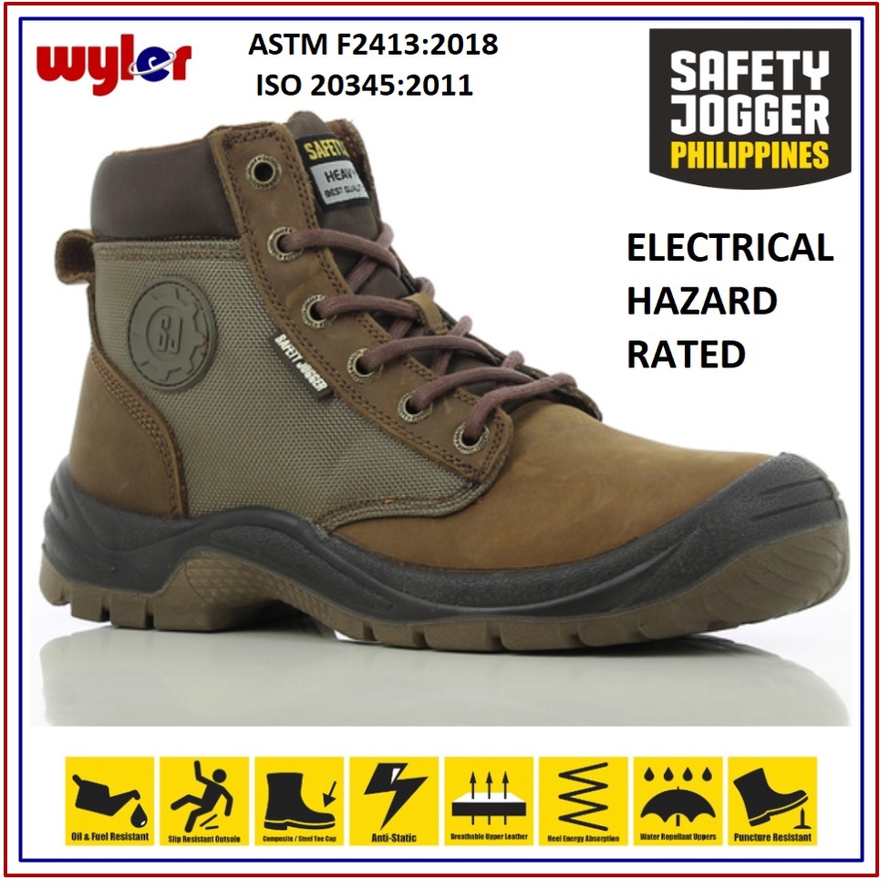 Safety Jogger Dakar EH S3 ELECTRICAL HAZARD 18 000V High Cut Safety Shoes Work Boot Footwear Shopee Philippines