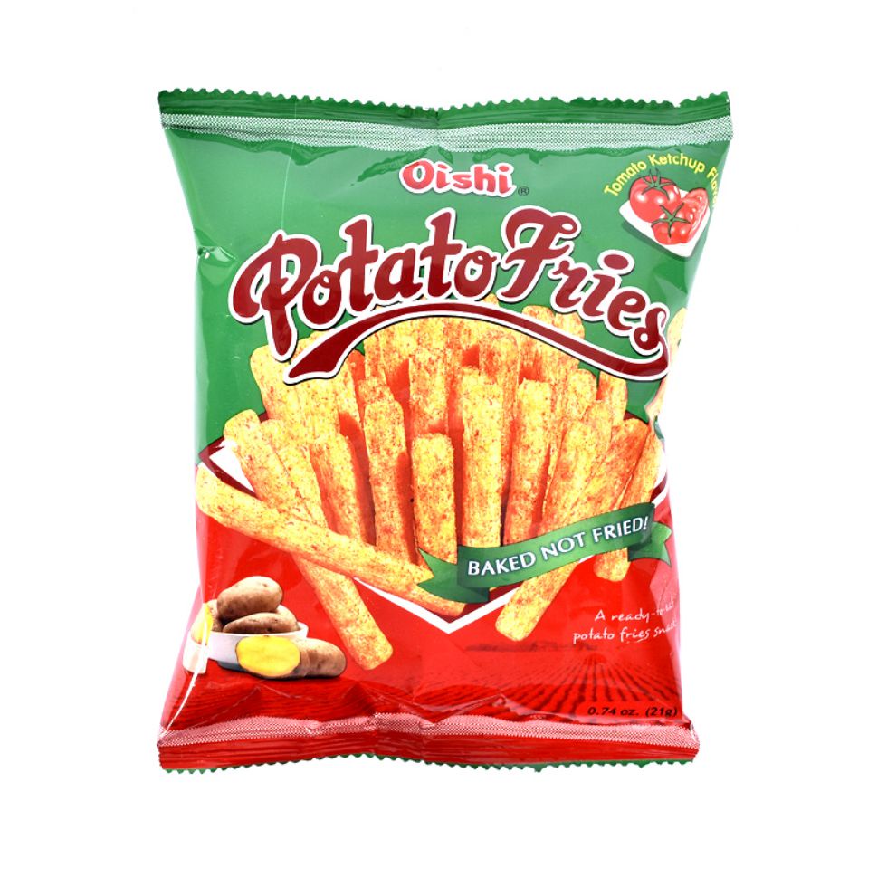 Oishi Potato Fries Ketchup Flavor 21g Shopee Philippines