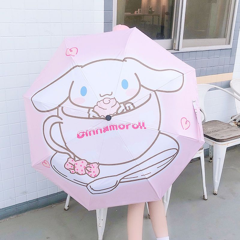 Cinnamoroll Umbrella Girl Student Lovely folding umbrella Full ...