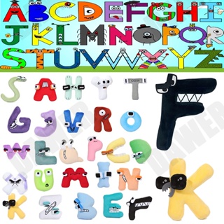 New Alphabet Lore Plush Toys English Letter Stuffed Animal Plushie Doll  Toys Gift for Kids Children Educational Alphabet Lore（A）