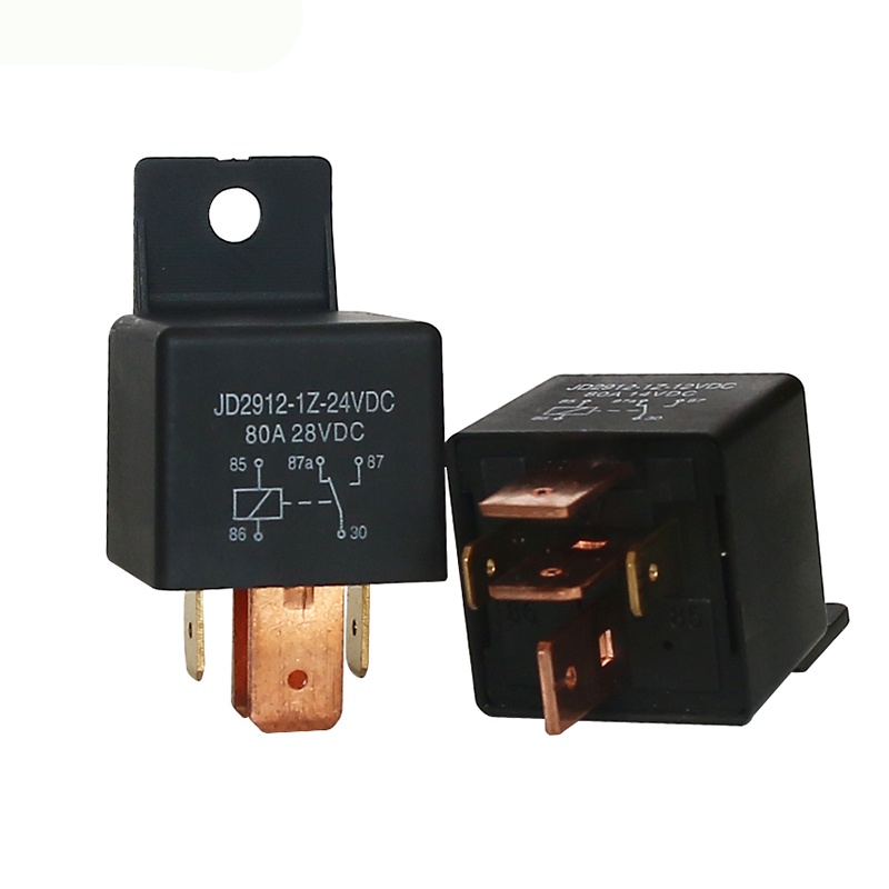 40 80A car relay JD2912 12 24v with cable socket 5 plug conversion type ...