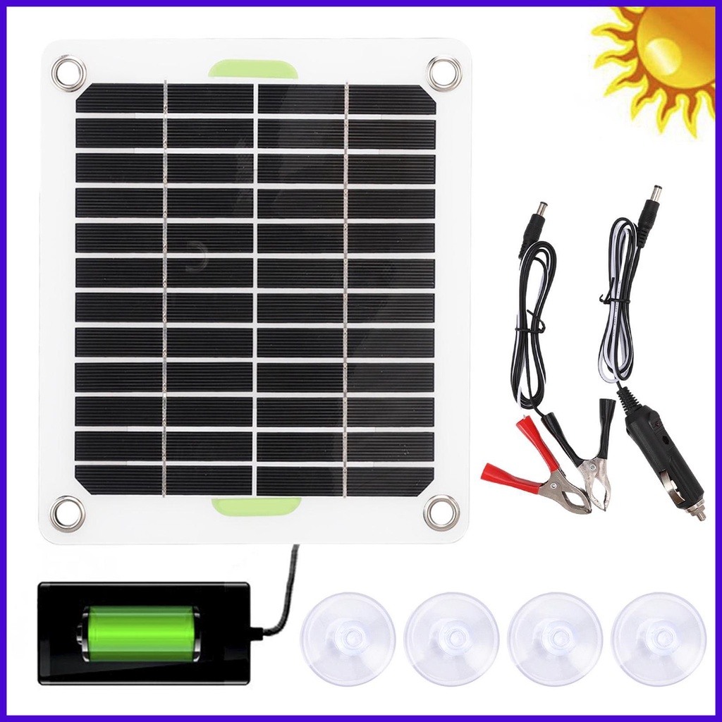 Solar Panel Kit 100 Watt 12 Volt Portable Solar Panel Monocrystalline ...