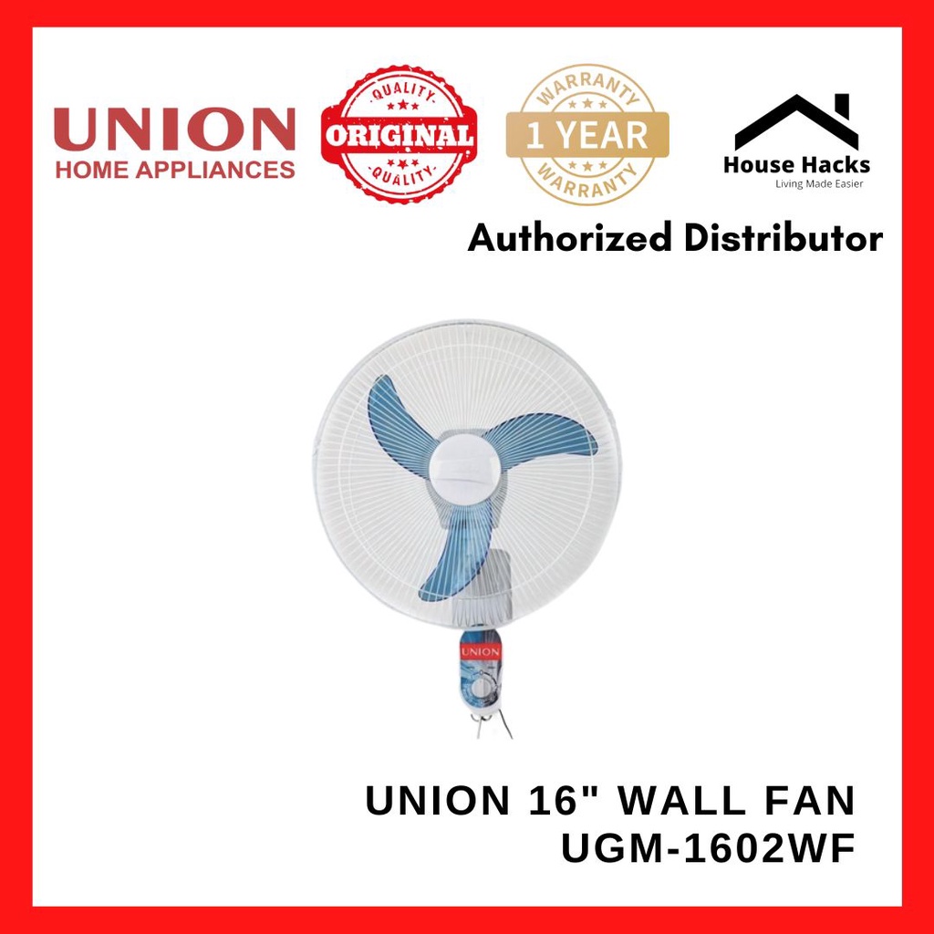 Union 16" Wall fan UGM1602WF (House Hacks) Shopee Philippines